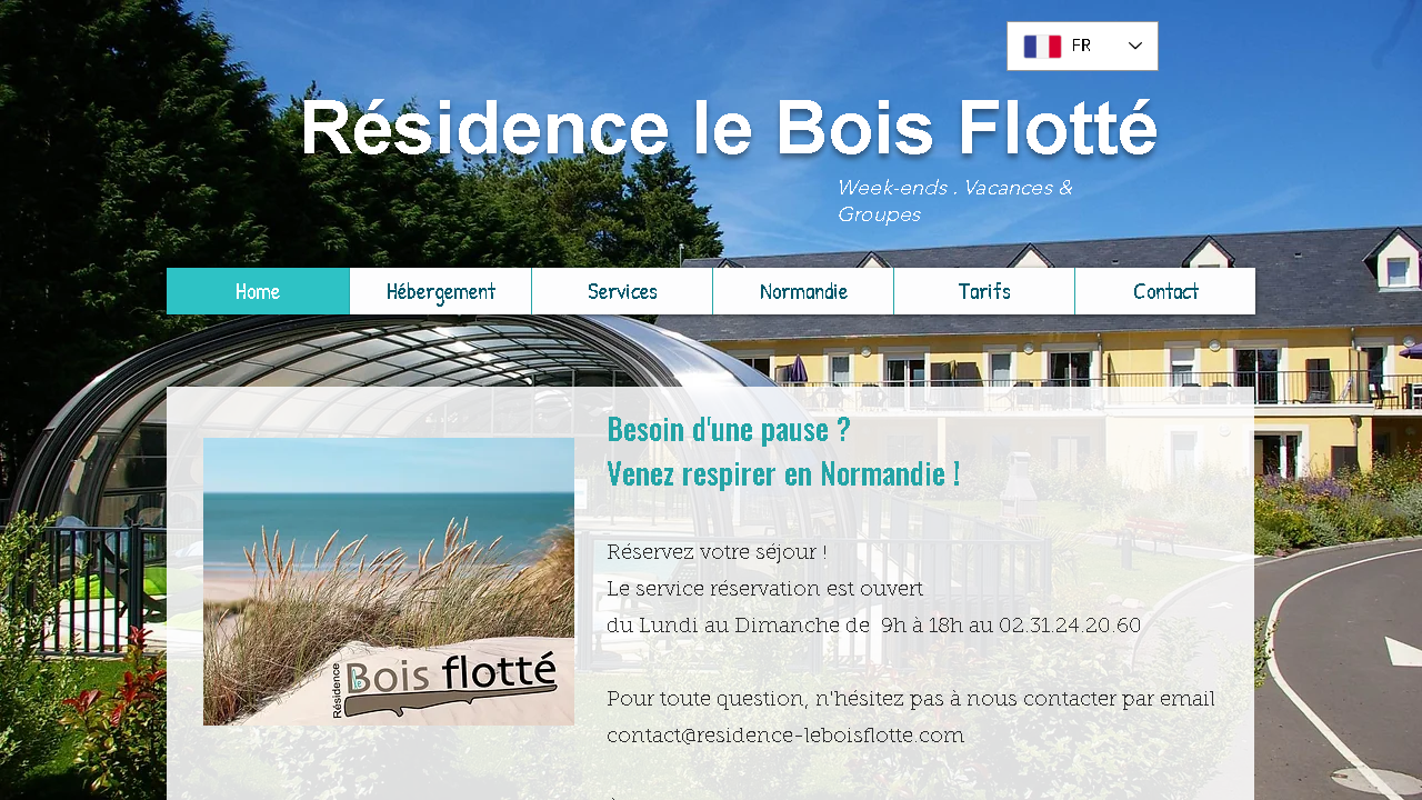 Capture d'écran de http://www.residence-leboisflotte.com